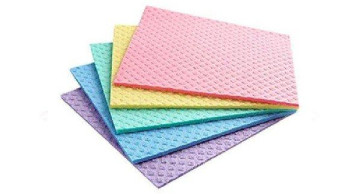 Heavy Duty Cloth Sponge - 18 x 16 cm - Blue, Red, Green & yellow