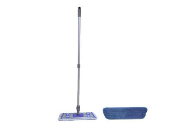 Dry Mop With Aluminum Handle Set - 40 Cm - Blue