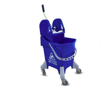 Mop Bucket with Squeezer - 25 Ltr - Blue