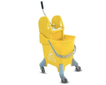Mop Bucket with Squeezer - 25 Ltr - Yellow
