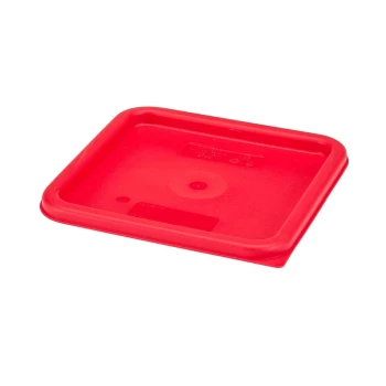 Cambro, Camsquares Container Lid, 29cm, Polyethylene, Red