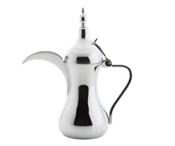 Stainless steel Dallah - Silver - 36 Oz