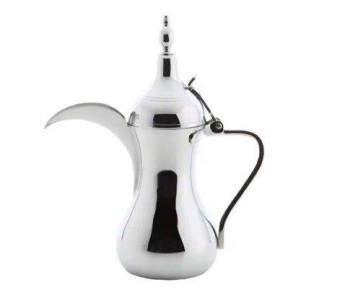 Stainless steel Dallah - Silver - 12 Oz