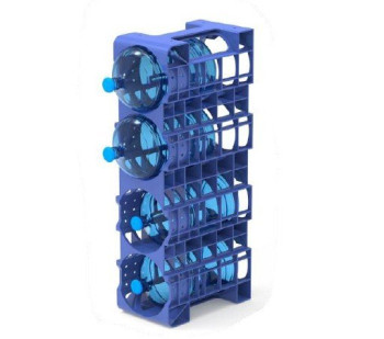 Upright Water Jar Rack - 4 Bottles - Dark Blue