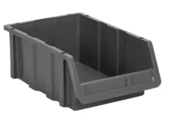 Plastic Adaptable Storage Bins - Organizer - 307x173x150 mm - Gray