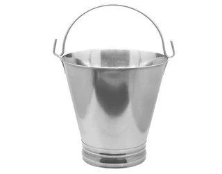 RAJ - Stainless Steel Bucket With Handle - 12 Ltr