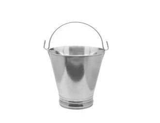 Srainless Steel Bucket With Handle - 9 x 9 cm