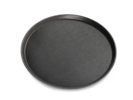 Non-Slip Serving Tray - Round - 40 Cm - Black