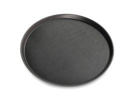 Non-Slip Serving Tray - Round - 27.5 Cm - Black