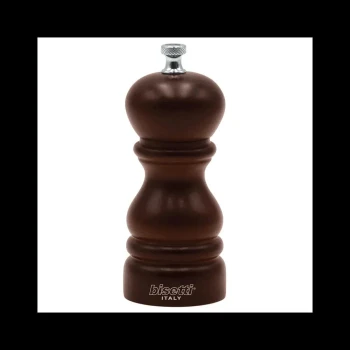 Bisetti - Walnut Wood Salt Mill - 5 Inch - 13 cm