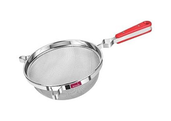 Double Mesh Juice Strainer - 26 cm - Red Handle