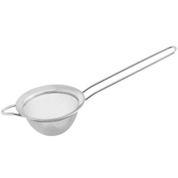 Single Fine Mesh Strainer - Steel Handle - 15 Cm