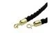 Twisted Rope with - Golden Hook - 1.5 Mtr - Black