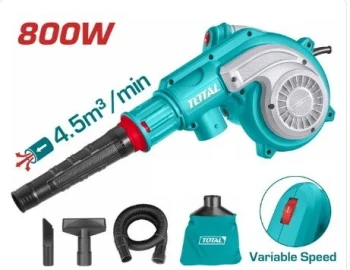 TOTAL Aspirator Air Blower 800W, Dust Bag,