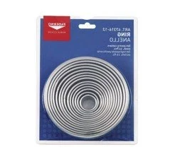 PADERNO - Stainless Steel  Round Cutter set - 11 Pcs / Set - 10 Cm
