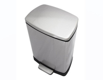 Stainless Steel Garbage Bin - Rectangular - 19 x 27 x 41 Cm - 12 Ltr