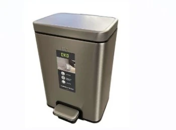 EKO - Stainless Steel Garbage Bin - 17.5 X 34 X 24 Cm - 8 Ltr