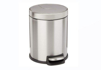 Stainless Steel Garbage Bin - Round - Matt Finish - 12 Ltr