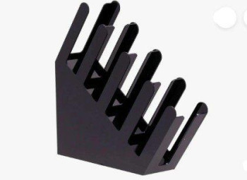 Acrylic Cup and Lid Holder - 49.8 x 46 x 12.4 Cm - Black