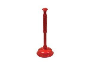 Toilet Plunger Plastic Handle - 45 Cm - Red