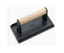Cast Iron Steak Weight, (Press) Wood Handle	20.5 x 10.5 x H6.8 cm
