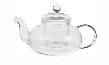 Neoflam Borosilicate Glass Tea Pot Set, 800 ml Capacity, 16 X 16 X 13.5 Cm