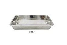 Steel Rectangular -turkey tray  With Handle - 40 x 30 x 7 cm