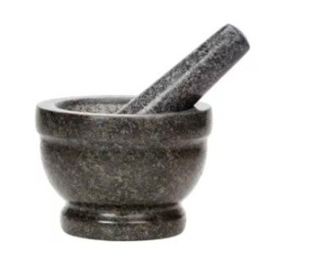 Granite mortar and pestle set