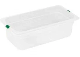 RUBBER PLAST - PP White GN Container 1/3 x 10 Cm Deep with Lid