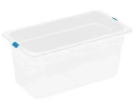 RUBBER PLAST - PP White GN Container 1/3 x 15 Cm Deep with Lid