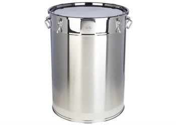 Stainless Steel Round Storage Durm - 45cm - 100 Ltr