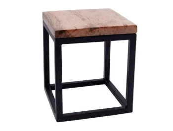 Vague Food Buffet Stand with Wooden Top - 16 x H15 cm