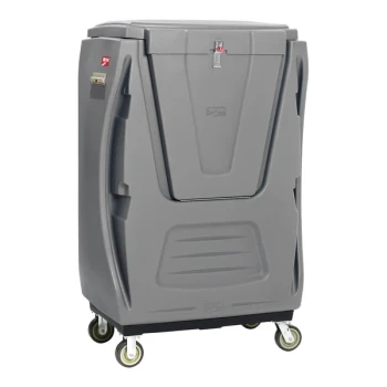 Metro TX48B-BULKSECG MetroTrux Bulk Laundry Truck with Enclosures and Swivel / Rigid Casters