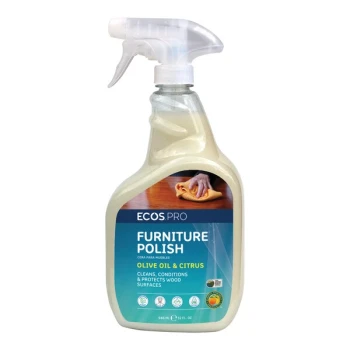 ECOS PL9731/6 Pro 32 fl. oz. Lemon Scented Furniture Polish Spray Bottle - 6/Case