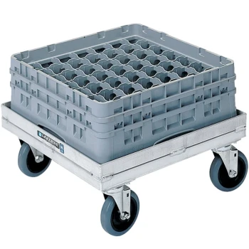 Lakeside 337 Aluminum Glass / Dish Rack Dolly - 20 5/8" x 22 3/8" x 9 1/4"
