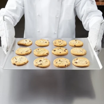 Vollrath 68085 Wear-Ever NSF 10 Gauge 14 inch x 17 inch Rimless Aluminum Cookie Sheet