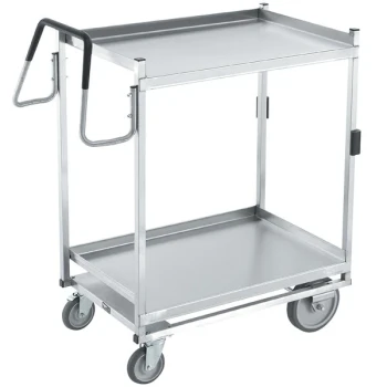 Vollrath 97205 Heavy-Duty Stainless Steel 2 Shelf Utility Cart - 39" x 20" x 44 1/2"