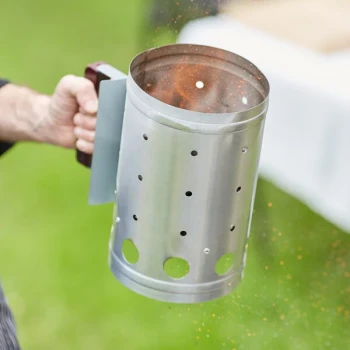 Outset® Q110 5 lb. Briquette Charcoal Chimney Starter - 10 1/2" x 6 1/2"