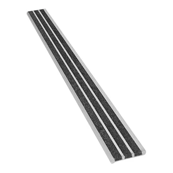 Wooster Supergrit Type 121 1 7/8" x 60" Stair Tread Nosing with Black Grit Surface 121BLA5