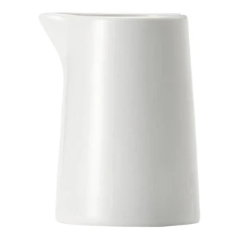Libbey Porcelana 5 oz. Round Bright White Porcelain Creamer - 36/Case