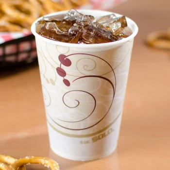 Solo R9N-J8000 Symphony 9 oz. Wax Treated Paper Cold Cup - 100/Pack