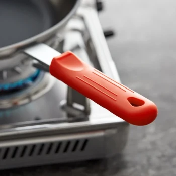 Choice Red Removable Silicone Pan Handle Sleeve for 10" and 12" Aluminum Fry Pans