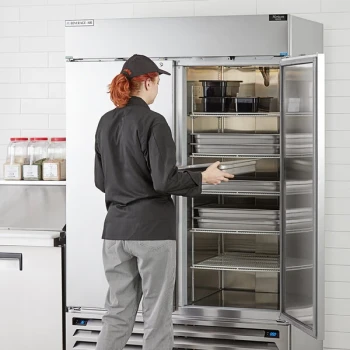 Beverage-Air HBRF49HC-1-A Horizon Series 52" Stainless Steel Solid Door Dual Temperature Reach-In Refrigerator / Freezer