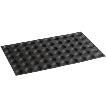 Sasa Demarle Flexipan Air® SF-01413 Silicone 60 Compartment Mini Tartlet Mold - 1 3/4 inch x 1 3/4 inch x 3/8 inch Cavities