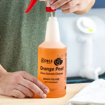 32 oz. Labeled Bottle for Noble Orange Peel Citrus Solvent Cleaner