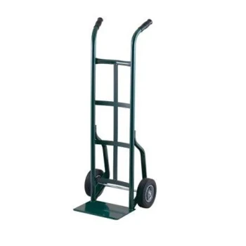 Harper 800 lb. Dual Handle Steel Hand Truck with 8" x 1 5/8" Mold-On Rubber Wheels 20T77