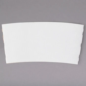 12-24 oz. White Customizable Coffee Cup Sleeve - 1,800/Case