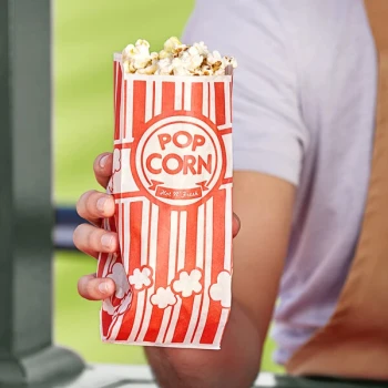 Carnival King 3 3/4" x 1 3/4" x 9 1/2" 1.1 oz. Popcorn Bag - 1,000/Case