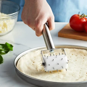 American Metalcraft DD5275 2 3/4" Wide Dough Docker with Aluminum Handle - 3/8" Stainless Steel Pins