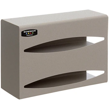 BOWMAN Dispensers Quartz Beige ABS Plastic Wall Mount Double Bag Dispenser BG002-0212